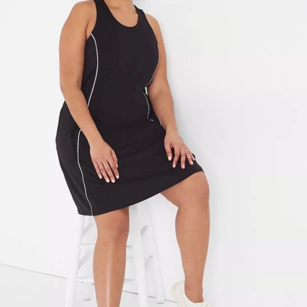 Livi Active Athletic Racerback Dress Black SZ 10/12